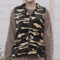 더봉 남녀공용 방한 융털 조끼/밍크조끼