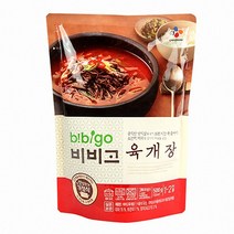 [ 조 은 마 켓 ] C J 비 비 고 육 개 장 간 편 식 혼 밥 집 밥 가 정 집 큼 직 한 양 지 살 을 넣 어 ~, 3개, 500g