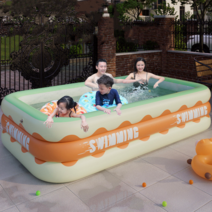 대형 풀장 원터치 야외수영장 이동식 풀장+펌프, 4.6풀장단품+펌프