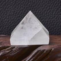 천연 크리스탈 피라미드 레이키 힐링 스톤 포인트 컬렉션 공예 및 홈 인테리어 DIY 선물, G