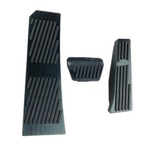 자동차 고무 매트 차량 발판 Bmw용 가스 브레이크 클러치 풋 레스트 페달 패드 교체 BMW F25 F26 X3 X4 F1, 01 Black 3Pc