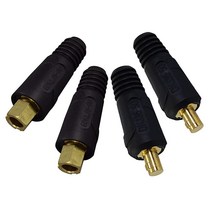 RIVERWELD TIG 용접 케이블 패널 커넥터-플러그 DKJ35-50 & EDKL35-50 300 De 퀵 피팅 4개, EDKL35-50 & DKJ35-50 4pcs
