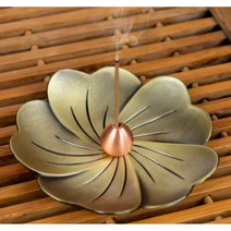 G1B 철제 벚꽃 인센스 홀더, 은색