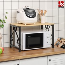 JS리빙 원목 주방 가구 전자 레인지 선반 렌지 밥통 정리대 2단 55*35*37 우드 니콜 ASFQWRF_1157-조립형 가구-WLFJAIKSJD85IKDJGSD, 니콜 렌지대-2단 선반