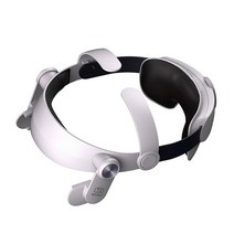 vr 3d 안경 오큘러스 퀘스트 2 교체용 헤드 스트랩 엘리트 편안한 접이식 조절 가능 안면 압력 감소 VR, [01] white version