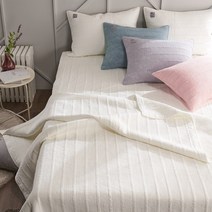 린즈홈 줄누빔 목화솜 풍기인견100% 스프레드 베개커버세트