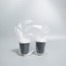 컵캐리어 음료봉지 비닐봉다리 커피봉투 2구 500장