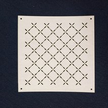 가죽공예 도안 클래식 일본식 사시코 템플릿 스텐실 소프트, 08 S32, 1개