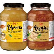 꽃샘 액상차 꿀유자차S 1kg+꿀생강차S 1kg