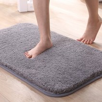 모던 극세사 발매트 주방 욕실 현관, 브라운