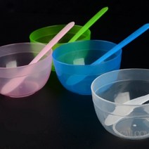 CAILOOM 플라스틱 컵스틱 믹싱 볼 장난감 슬라임 재료 보관 용기 놀이 도구 DIY재료 공예 장식, 파랑, 기본