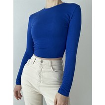 크롭 실켓 티셔츠