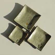 모리민들레 국산 도자기 사각접시 3종, 1호