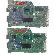 입문용 마더 보드 X751LD 노트북 마더보드 ASUS I3 I5 I7 4th V2G 4GB 100% 작동, 05 TYPE A I5-5th V2G