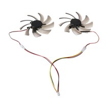기가 바이트 7850 라돈 R9 270 GTX 670 그래픽 카드 쿨러 팬 T129215SM 3PIN COOLER FAN 용 2PCS 냉각 팬