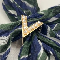 트윌리 스카프링 고리 V형 골드