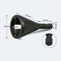스테인레스 스틸 구리 나사 용 28mm 디버링 외부 챔퍼 도구 금속 육각 삼각형 디버 드릴 빠른 버 제거, [09] Hexagonal black, 09 Hexagonal black