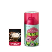 리빙굿 향그루 캔 자동분사기 헤이즐럿향 방향제 본품, 44개, 280ml
