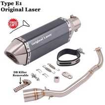 오토바이 배기 머플러 이스케이프 스테인레스 스틸 연결 튜브 Yamaha Cygnus Gryphus 125cc 전체 시스템 수, 10 Type E1