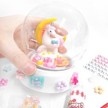 DIY 워터볼 꾸미기세트 / 집콕놀이 방학 꾸미기재료 데코용품 놀이미술 귀여운파츠 심심풀이 만들기놀이 유니콘