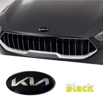 사이드월 라운지쉘터 레이어닝 카라반자동차 앞 후드 엠블럼 기아 씨드 피칸토 스토닉 리오 스포티지 쏘, 02 Black_05 17x8.4cm