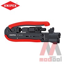 KNIPEX 동축 커넥터 용 컴프레션 툴 974020SB
