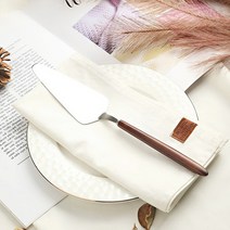 메이플 우드 옻칠 커트러리 케이크서버, 없음