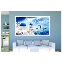 푸아이 3D 보석십자수 풍경 +행운십자수(30x30) 사칭업체주의 판매자 푸아이 꼭 확인후 주문 RQ097, 1세트, 120*60cm