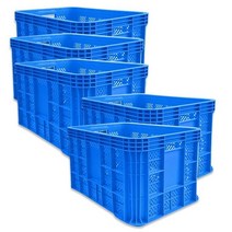 콘티 운반 상자 컨테이너 박스 플라스틱 사각 5개, 파랑-5개