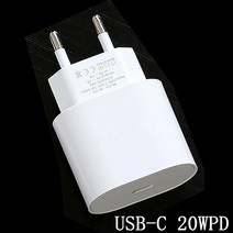 20w pd usb c 전원 어댑터 충전기 eu 플러그 18w 고속 충전기 for iphone 11 12 mini pro max 13 8 plus x xs se ipod, PD 20w 충전기, L