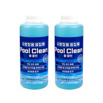 풀클린 수영장응집제 수영장약품 수처리제 수영장약품 탁도개선 청정제 수영장소독약, 1L, 2개