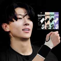 스포가드 팔목보호대 WRIST BRACE 2000 손목보호대 손목아대 헬스 테니스 골프, 1개(블랙)
