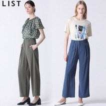 [리스트] 핀턱 롱 와이드 팬츠_TWWSLM62050_DK