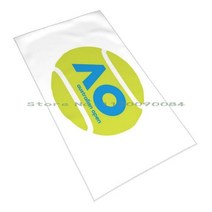 테니스타올 호주 오픈 테니스 빠른 건조 수건 체육관 스포츠 목욕 휴대용, One Side Print, 02. Standard Towel 40x70
