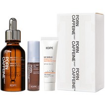 아이오페 PDRN 카페인샷 앰플 30ml + 5ml + UV 쉴드 에센셜 선 프로텍터 선크림 10ml 세트, 5세트