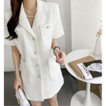 카라진주자켓원피스 여성원피스 미니원피스