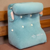 침대 머리 쿠션 다다미 쿠션 대 등받이 침실 삼각 베개 소프트백 침대 쿠션 베개 수면 허리 보호대, 코끼리