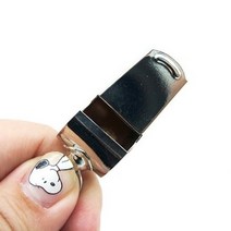 호루라기목걸이 체육 교사 선생님 호각 휘슬 메탈 1P, 1개