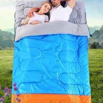 GLINWO 캠핑 침낭 매트 2인용 더블 커플 확장및분리, 1개, 2번