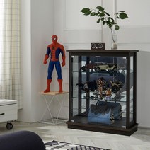 모던탑21 모던-클래식 800-3단 유리장식장 거실진열장, 웬지