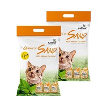 카르마 퀸오브샌드 고양이 두부 모래 3kg x 2개 먼지없는