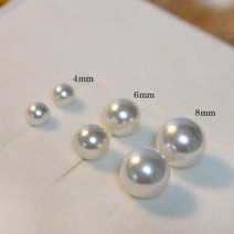 MOOLDN [4mm/6mm/8mm] 올리비아 진주귀걸이 써지컬 무변색&무알러지