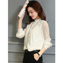 셔링 블라우스 여성 프릴 주름 러블리룩 25
