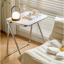 HM 투명 클리어 1인 접이식 테이블