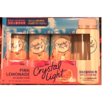 천연 레몬향 함유 미국 크리스탈 라이트 핑크 레몬에이드 13.7g x 18 + 보틀 증정