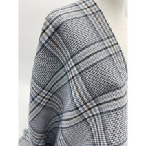 코튼혼방 타탄 체크무늬 20수급 봄 가을 자켓 원단