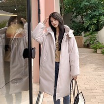 [당일배송] Tamina 롱패딩 겨울 하프 패딩 루즈핏 파카 패딩 코트 기질 캐주얼