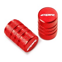 CBR 오토바이 타이어 밸브 공기 포트 줄기 커버 캡 플러그 혼다 CBR125 250 250R CBR600 F2 F3 F4 F4i 용 C, 04 Red