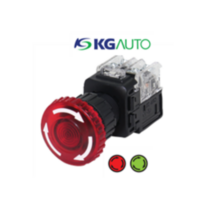 KG-AUTO 조광 비상정지용 푸쉬록턴 리셋스위치 25파이 KGEX-C4RD21 KGEX-C4RV21 플라스틱 매입형, 적색