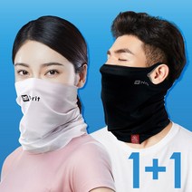 [국산자외선차단인증] 얼굴 햇빛 자외선 차단 가리개 여름용 쿨 오토바이 복면 골프 자전거 라이딩 스포츠 운동 마스크 여름 목토시 넥워머, 3.쿨엑스(화이트) 1+1